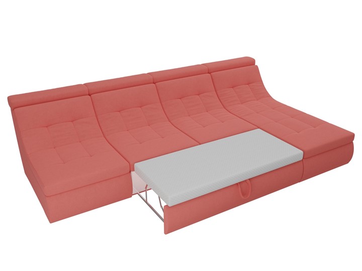 Большой модульный диван Холидей люкс, Коралловый (микровельвет) в Элисте - изображение 8