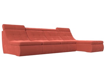 Большой модульный диван Холидей люкс, Коралловый (микровельвет) в Элисте - предосмотр