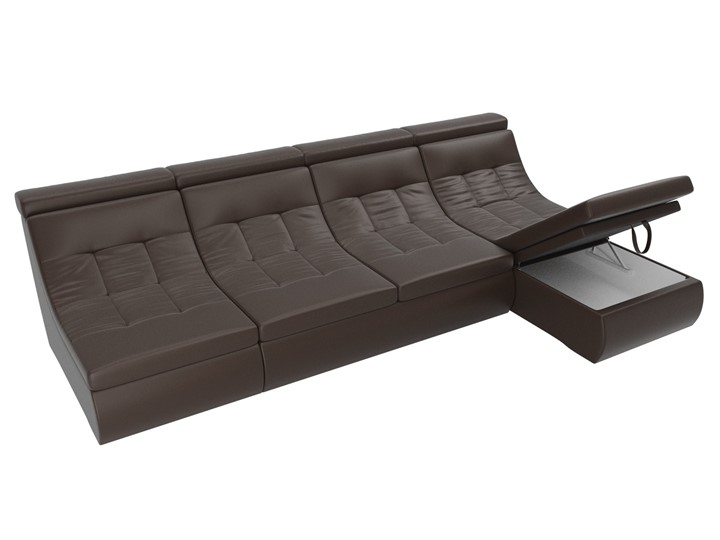 Модульный раскладной диван Холидей люкс, Коричневый (экокожа) в Элисте - изображение 7