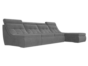 Модульный раскладной диван Холидей люкс, Серый (велюр) в Элисте - предосмотр 4