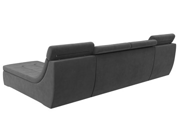 Модульный раскладной диван Холидей люкс, Серый (велюр) в Элисте - предосмотр 5