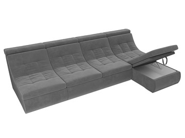 Модульный раскладной диван Холидей люкс, Серый (велюр) в Элисте - предосмотр 7