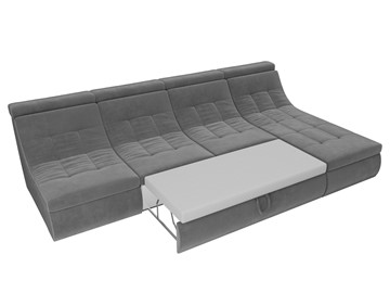 Модульный раскладной диван Холидей люкс, Серый (велюр) в Элисте - предосмотр 8