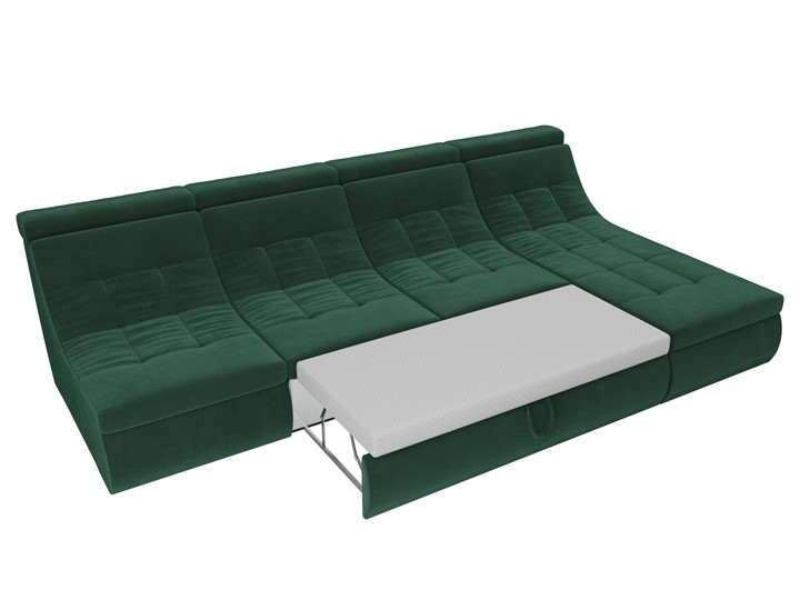 Модульный угловой диван Холидей люкс, Зеленый (велюр) в Элисте - изображение 8