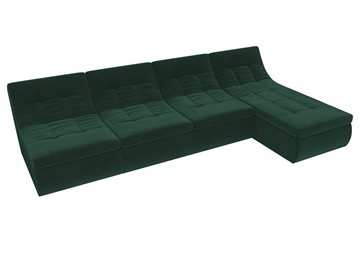 Модульный угловой диван Холидей, Зеленый (велюр) в Элисте - предосмотр 5