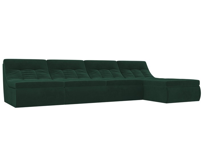 Модульный угловой диван Холидей, Зеленый (велюр) в Элисте - изображение