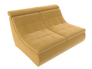 Секция диванная с механизмом Холидей люкс, Желтый (микровельвет) в Элисте - предосмотр