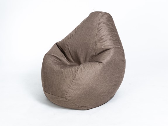 Кресло-мешок Хоум среднее, коричневое в Элисте - изображение