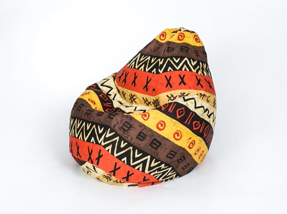 Кресло-мешок Груша малое, жаккард, африкан в Элисте - изображение