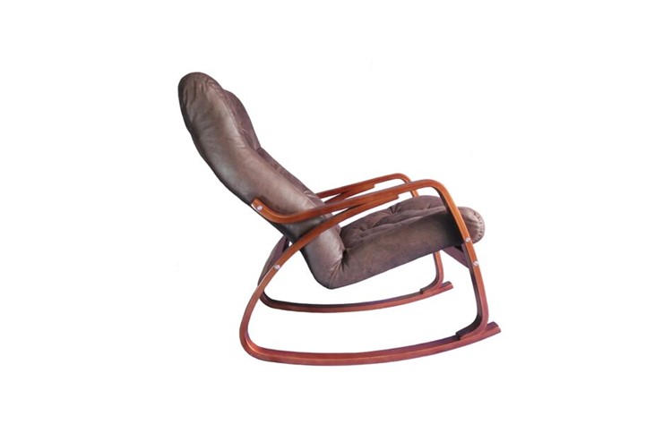 Кресло-качалка Гранд, замша шоколад в Элисте - изображение 1