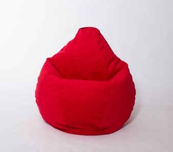 Кресло-мешок Груша малое, велюр однотон, красное в Элисте - предосмотр 2