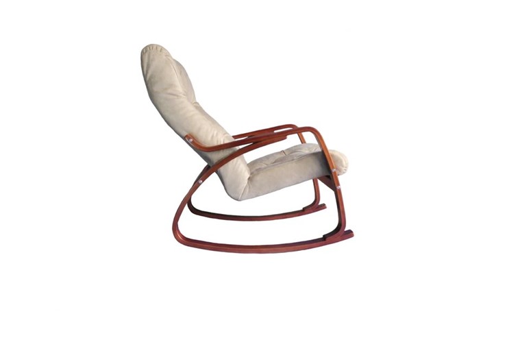 Кресло-качалка Гранд, замша крем в Элисте - изображение 1