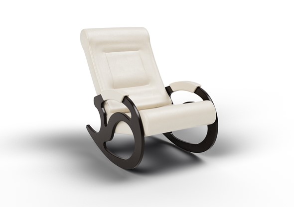 Кресло-качалка Вилла, экокожа крем 11-К-КР в Элисте - изображение