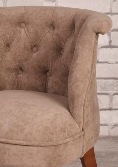 Кресло Бархат (плюшевая ткань/средний тон) в Элисте - изображение 3