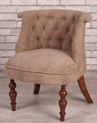 Кресло Бархат (плюшевая ткань/средний тон) в Элисте - изображение