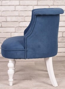 Кресло Бархат (синий/белый) в Элисте - предосмотр 1
