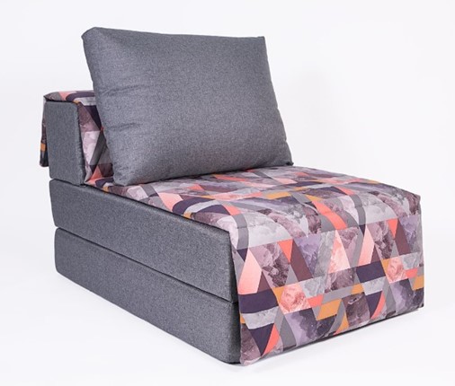 Кресло бескаркасное Харви, серый - сноу манго в Элисте - изображение