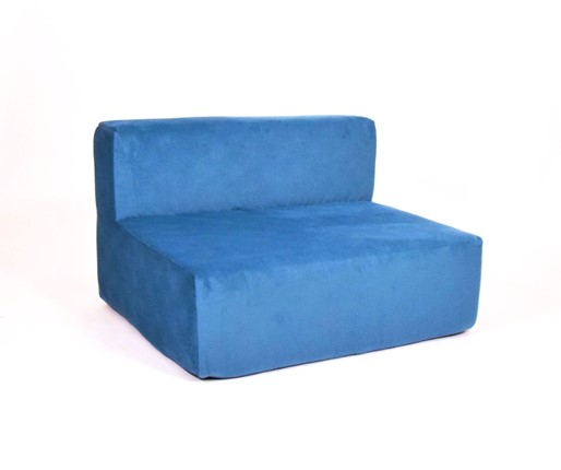 Кресло бескаркасное Тетрис 100х80х60, синий в Элисте - изображение