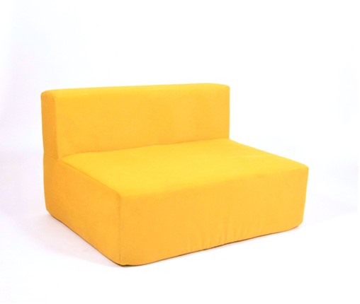 Кресло бескаркасное Тетрис 100х80х60, желтое в Элисте - изображение