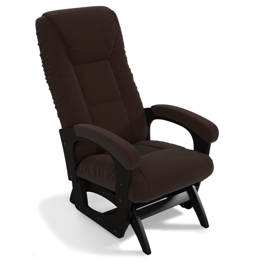 Кресло-качалка Леон маятниковая, ткань AMIGo шоколад 29-Т-Ш в Элисте - изображение 1