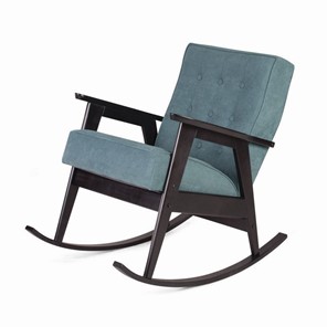 Кресло-качалка Ретро (венге / RS 29 - бирюзовый) в Элисте
