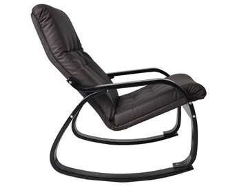 Мягкое кресло Сайма (экокожа шоколад, каркас венге структура) в Элисте - предосмотр 1