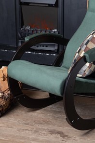 Кресло-качалка в гостиную Корсика, ткань Amigo Green 34-Т-AG в Элисте - предосмотр 6