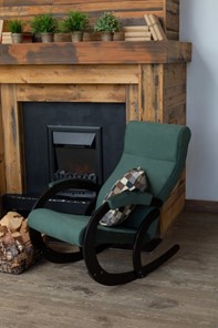 Кресло-качалка в гостиную Корсика, ткань Amigo Green 34-Т-AG в Элисте - предосмотр 7