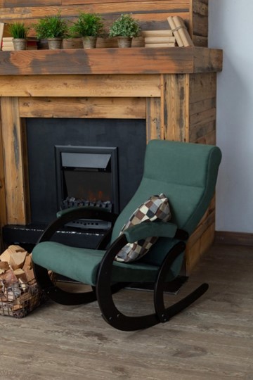 Кресло-качалка в гостиную Корсика, ткань Amigo Green 34-Т-AG в Элисте - изображение 7