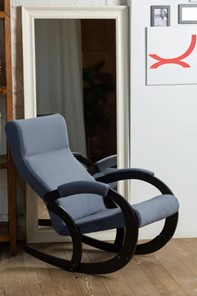 Кресло-качалка в гостиную Корсика, ткань Amigo Navy 34-Т-AN в Элисте - предосмотр 8
