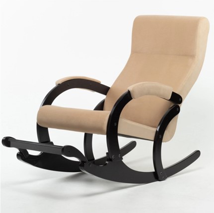 Кресло-качалка в гостиную Марсель, ткань Amigo Beige 33-Т-AB в Элисте - изображение