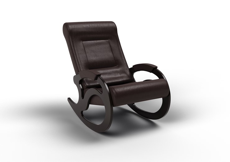 Кресло-качалка Вилла, экокожа крем 11-К-КР в Элисте - изображение 1