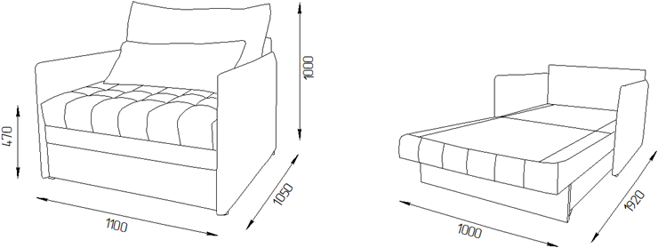 Кресло-кровать Дакота 110 (ППУ) в Элисте - изображение 11