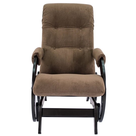 Кресло-маятник Модель 68, ткань ультра шоколад, каркас венге в Элисте - изображение 4
