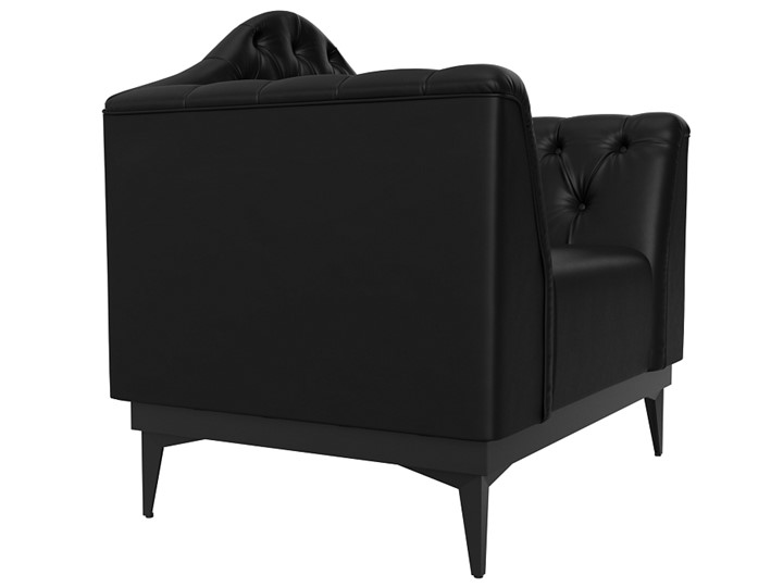 Кресло на ножках Флорида, черный (Экокожа) НПБ в Элисте - изображение 2