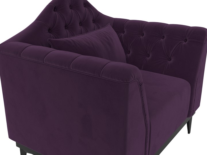 Кресло на ножках Флорида, Фиолетовый (Велюр) НПБ в Элисте - изображение 3
