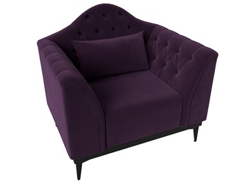 Кресло на ножках Флорида, Фиолетовый (Велюр) НПБ в Элисте - предосмотр 4