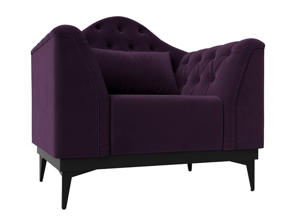 Кресло на ножках Флорида, Фиолетовый (Велюр) НПБ в Элисте - изображение