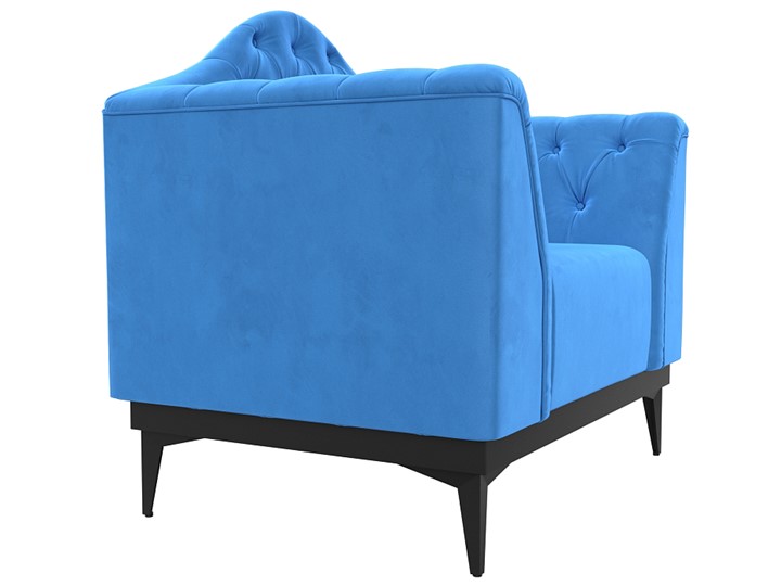 Кресло на ножках Флорида, Голубой (Велюр) НПБ в Элисте - изображение 2