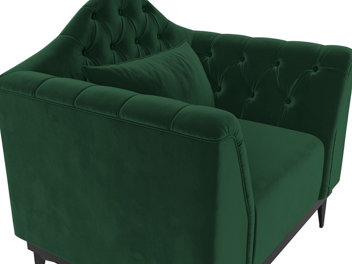Кресло на ножках Флорида, Зеленый (Велюр) НПБ в Элисте - изображение 3