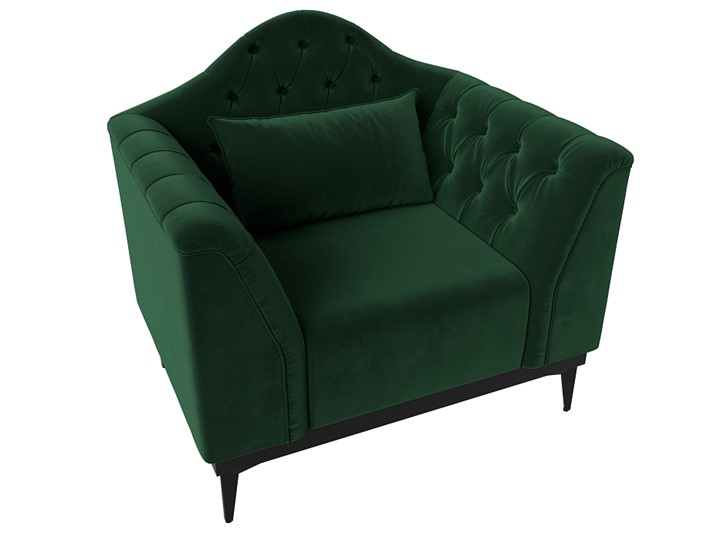 Кресло на ножках Флорида, Зеленый (Велюр) НПБ в Элисте - изображение 4