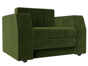 Раскладное кресло Атлантида, Зеленый (Микровельвет) в Элисте