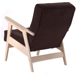 Кресло Ретро (беленый дуб / RS 32 - коричневый) в Элисте - предосмотр 2