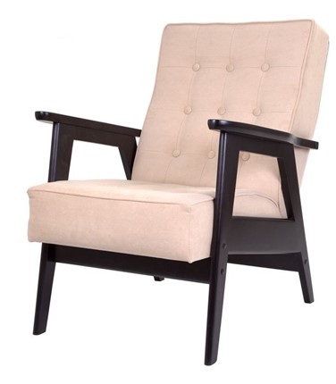 Кресло Ретро (венге / RS 03 - бежевый) в Элисте - изображение