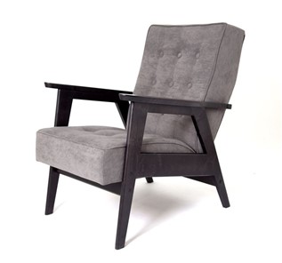 Кресло Ретро (венге / RS 15 - темно-серый) в Элисте - предосмотр 1