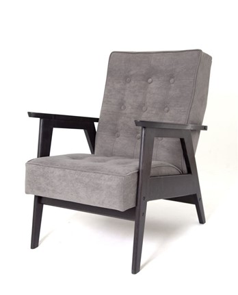 Кресло Ретро (венге / RS 15 - темно-серый) в Элисте - изображение