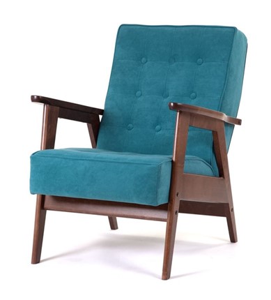 Кресло Ретро (темный тон / RS29 - бирюзовый) в Элисте - изображение