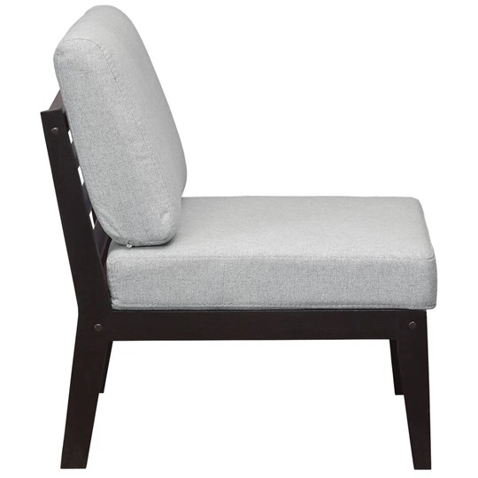 Мягкое кресло Массив мягкое, ткань серый, каркас венге в Элисте - изображение 2
