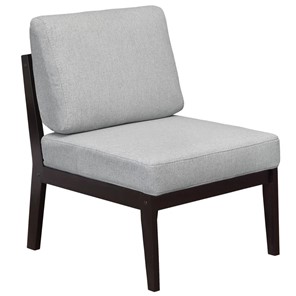 Мягкое кресло Массив мягкое, ткань серый, каркас венге в Элисте - предосмотр