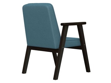 Мягкое кресло Ретро ткань голубой, каркас венге в Элисте - предосмотр 2